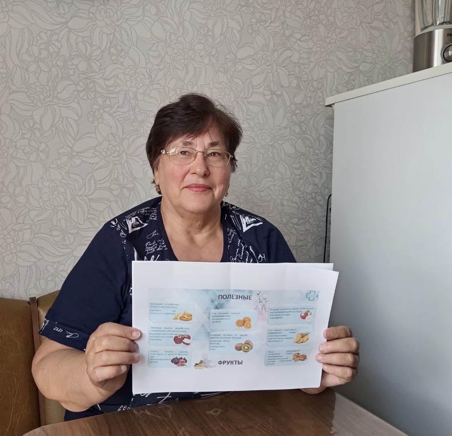 Овощи и фрукты в рационе пожилого человека.
